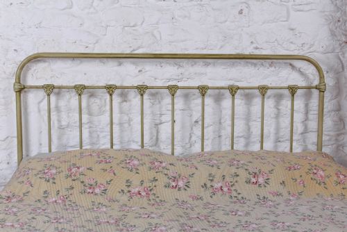 fig 3. Very individual and fashionable French iron and brass king size bed