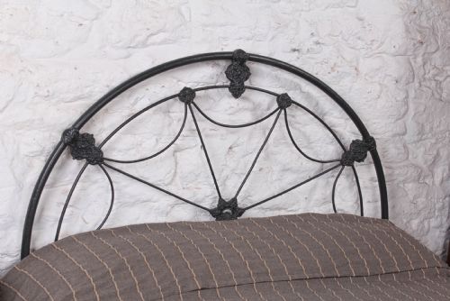 fig 3. Lovely all iron no end double bed