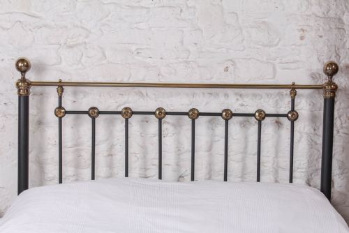 fig 2. Handsome Victorian brass and iron king size bed
