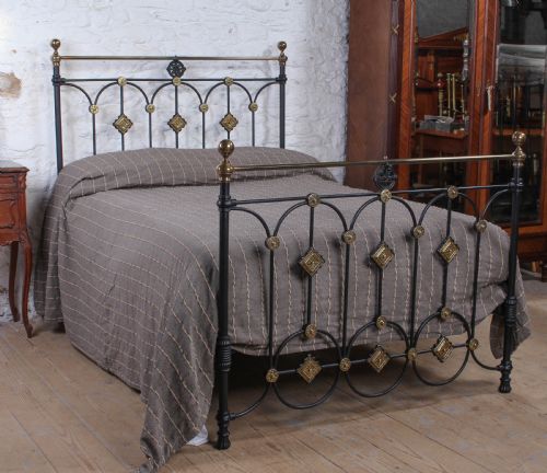 Fabulous Victorian Brass and Iron Double Bed