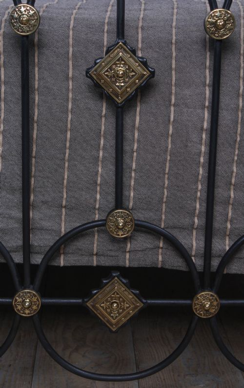 fig 2. Fabulous Victorian brass and iron double bed