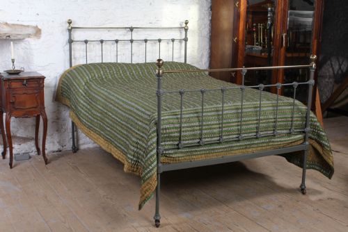 fig 1. Double classic Victorian bed in lovely colour