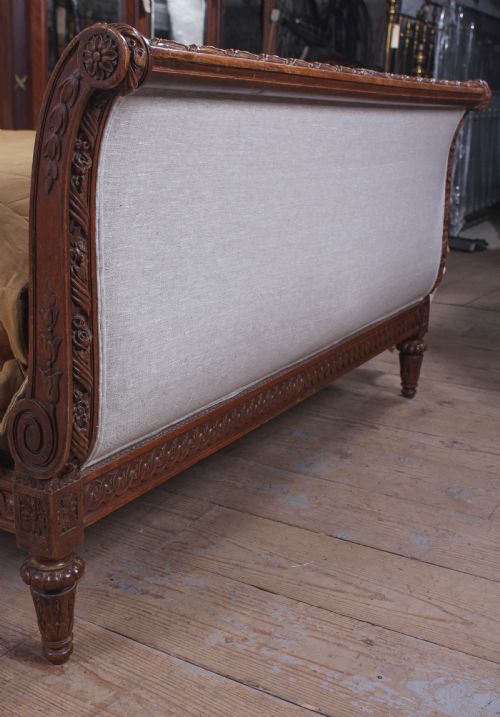 fig 2. Very attractive French newly upholstered double bed
