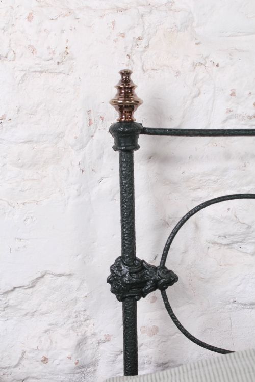 fig 3. Lovely Victorian iron and brass no end double bed