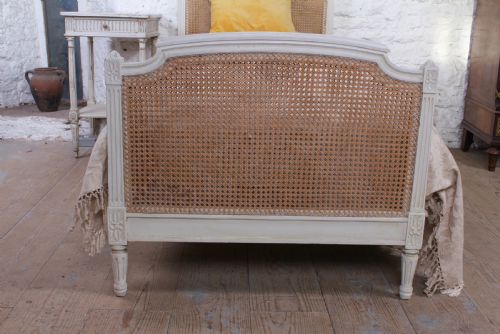 fig 2. Very nice French single caned bed