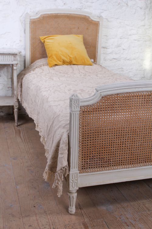 fig 3. Very nice French single caned bed