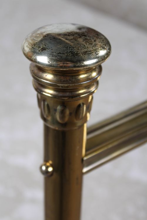 fig 1. Very nice pair of simple Victorian all brass beds