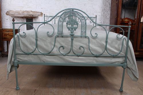 fig 1. Very pretty forged iron Portuguese king size bed