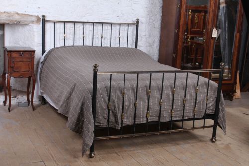 Super Elegant and Individual Edwardianking Size Brass and Iron Bed