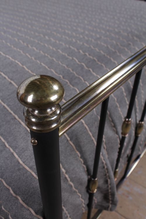 fig 3. Super elegant and individual Edwardianking size brass and iron bed 