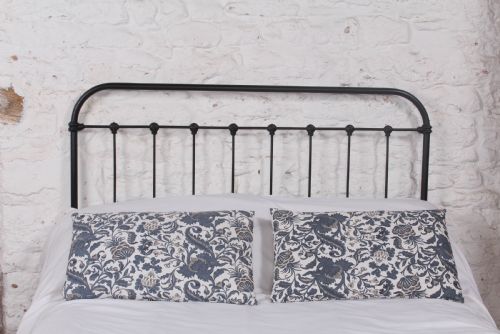 fig 1. Fashionably simple French all iron double no end bed.