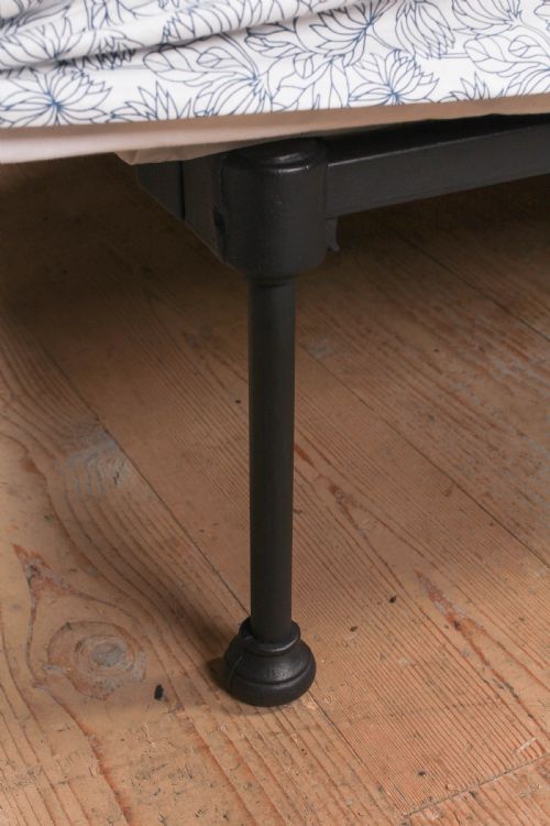 fig 2. Fashionably simple French all iron double no end bed.