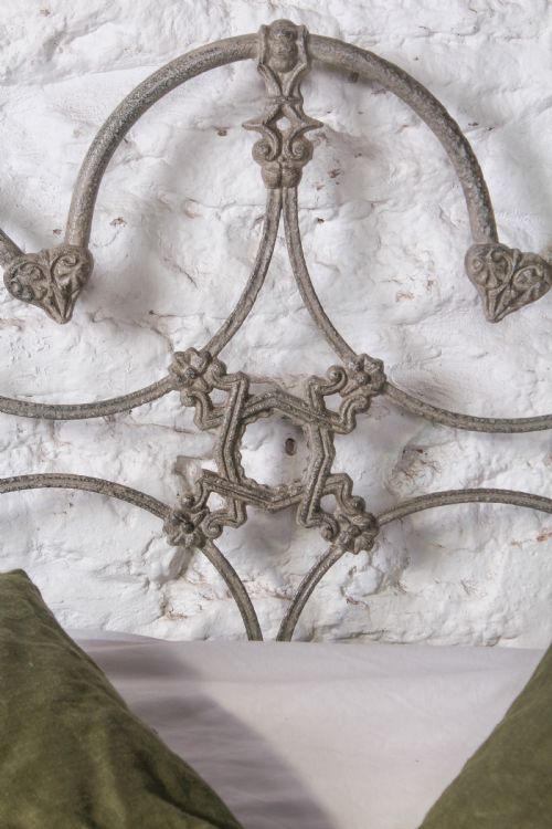 fig 3. Lovely early all iron double no end double bed