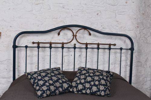fig 2. Most attractive French iron and brass king size bed
