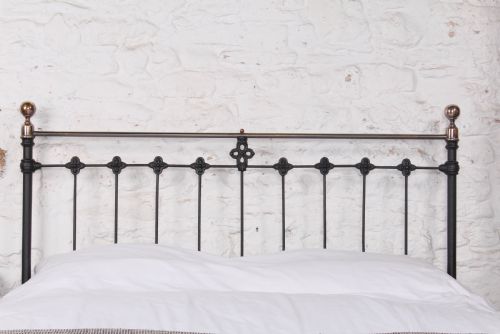 fig 1. Individual classic Victorian brass and iron no end king size bed