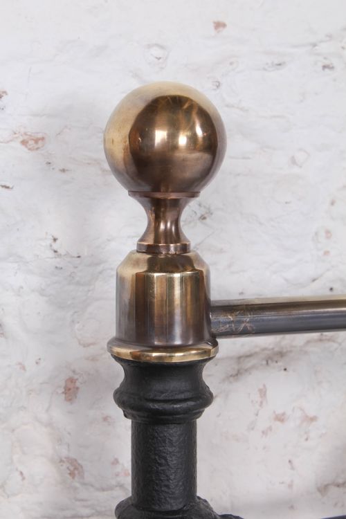 fig 3. Individual classic Victorian brass and iron no end king size bed