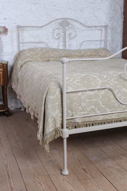 fig 1. Pretty king size forged iron bed