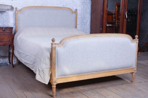 Lovely Newly Upholstered King Size Louis Xvi Style Bed