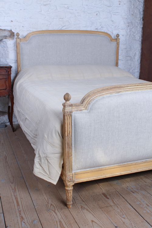 fig 2. Lovely newly upholstered king size Louis XVI style bed