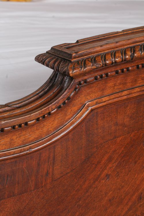 fig 3. Spectacular walnut Louis XV style king size bed