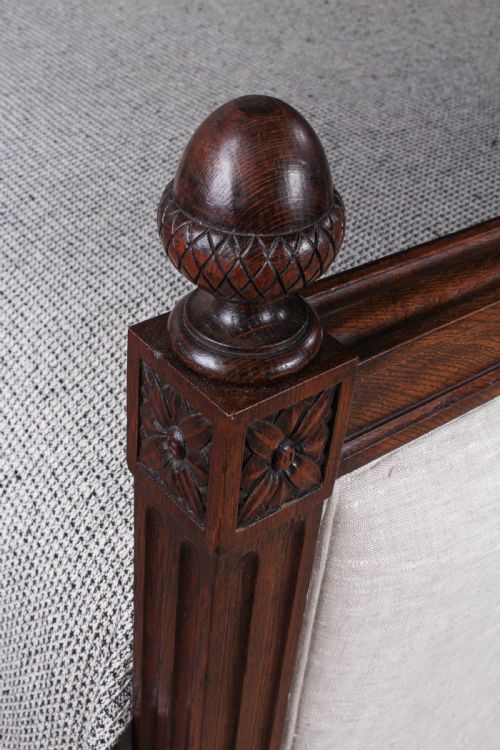 fig 1. Very handsome king size Empire style newly upholstered bed