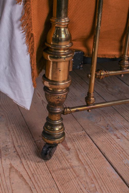 fig 3. Spectacular Victorian all brass half tester king size bed