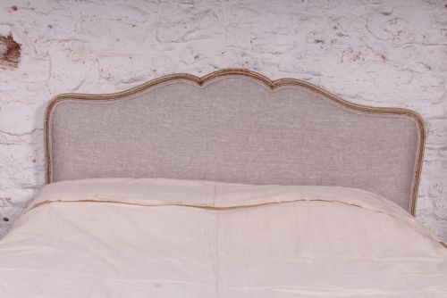 fig 2. Refined and Elegant Newly Upholstered Louis XV Style King Size Bed