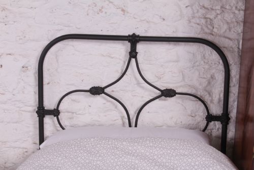 fig 1. Lovely hand finished pair of iron single no end beds (can be joined)