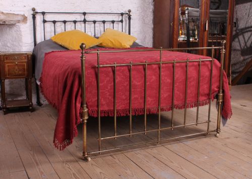 Rare Individual Classic Victorian Iron and Brass King Size Bed