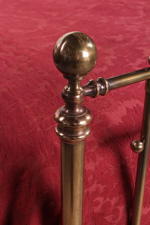 fig 1. Rare individual classic Victorian iron and brass king size bed