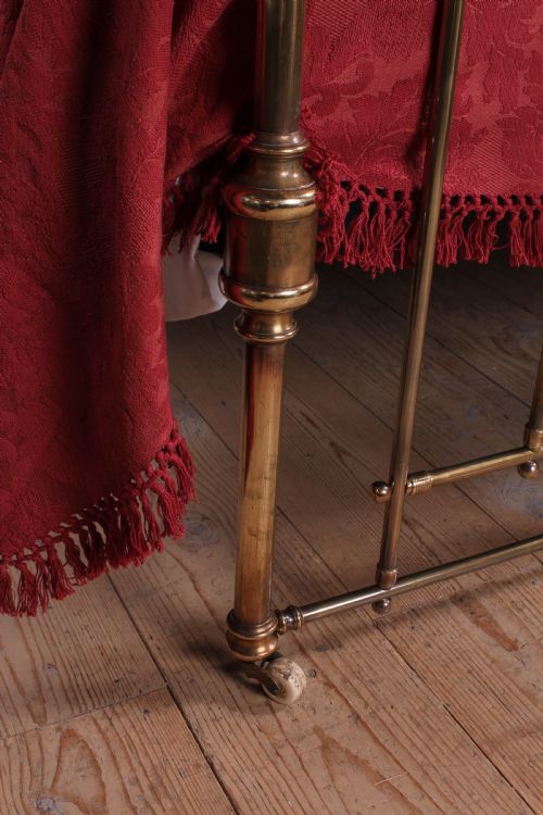 fig 2. Rare individual classic Victorian iron and brass king size bed