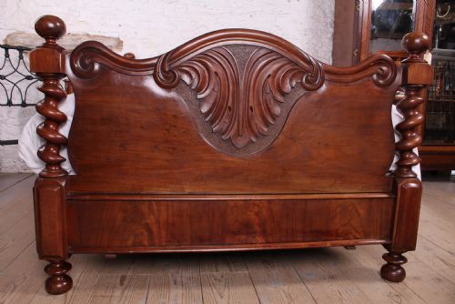 fig 2. Fabulous quality solid mahogany king size bed
