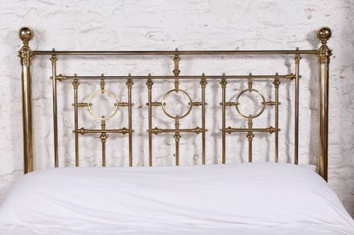 fig 2. Very handsome good quality Victorian 5' king size brass bed