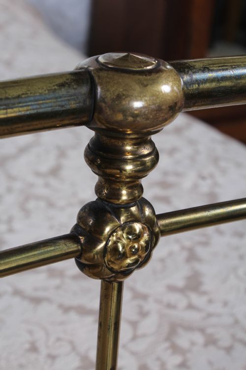 fig 3. Coveted very rare Victorian all brass double bed