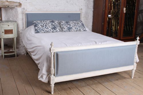 Newly Upholstered Empire Style King Size Bed