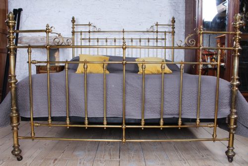 fig 1. Handsome super king size all brass bed