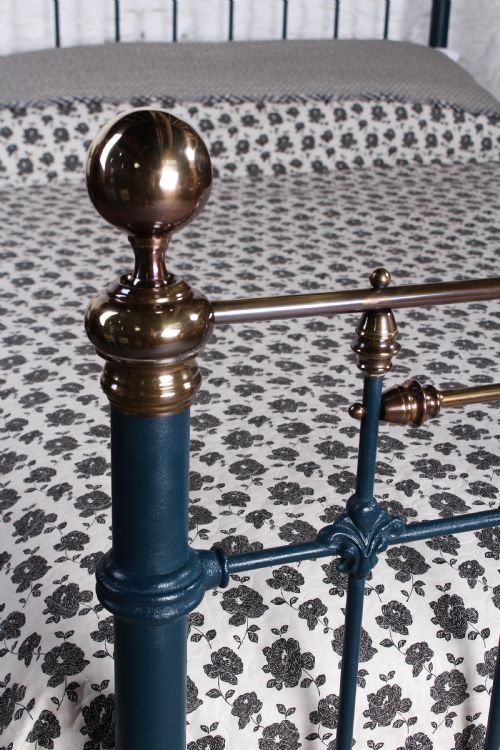 fig 3. Unique classic Victorian 5'king size iron and brass bed
