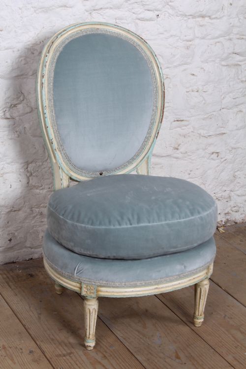 Very Pretty French Newly Upholstered Nursing Chair