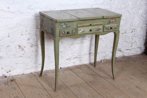Beautiful Hand Painted Folding Dressing Table
