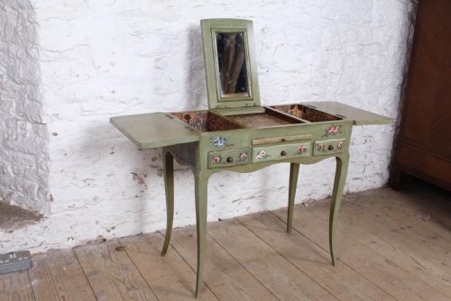 fig 1. Beautiful hand painted folding dressing table
