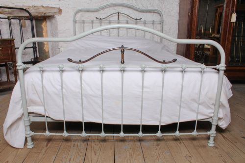 fig 2. Pretty Iron and Brass French king size bed
