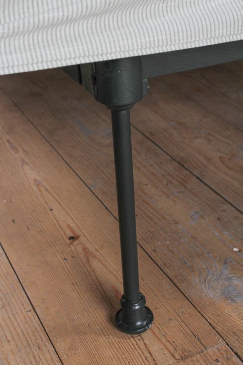 fig 2. Lovely early iron no end double bed