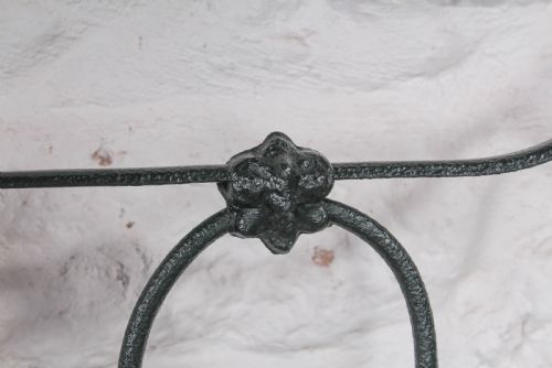 fig 3. Lovely early iron no end double bed