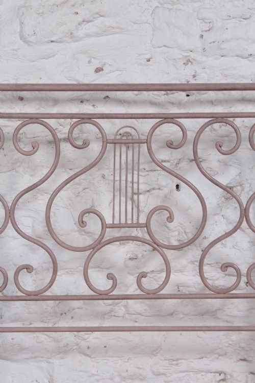 fig 2. Very pretty forged iron small single bed