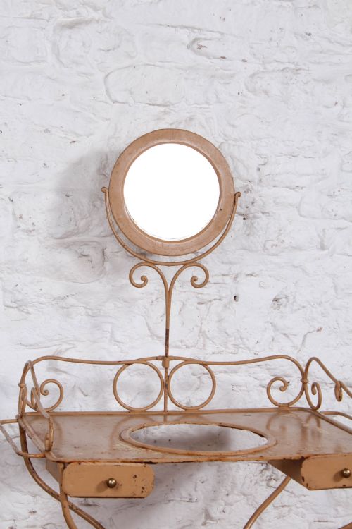 VERY PRETTY FORGED IRON WASH STAND - ADDITIONAL PHOTO 4