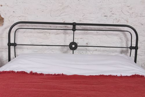 fig 1. Lovely simple Irish 5' all iron king size bed