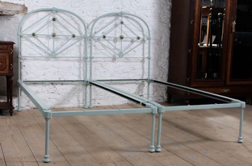 fig 1. Attractive pair of early Victorian single no end beds (can be joined)