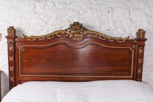 fig 1. Spectacular quality French mahogany double bed