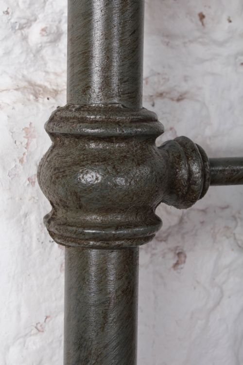 fig 2. Classic Victorian aged green and brass no end double bed