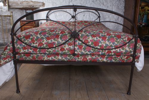 fig 3. Attractive all iron Irish double bed